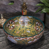 Round Ceramic Art Basin Wash