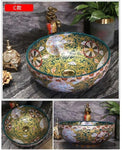 Round Ceramic Art Basin Wash