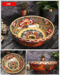 Round Ceramic Art Basin Wash