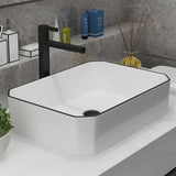 Ceramic Basin  Bathroom Faucet White