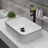 Ceramic Basin  Bathroom Faucet White