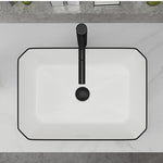 Ceramic Basin  Bathroom Faucet White