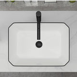 Ceramic Basin  Bathroom Faucet White
