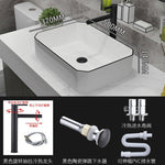 Ceramic Basin  Bathroom Faucet White