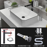 Ceramic Basin  Bathroom Faucet White