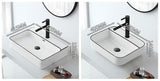 Ceramic Basin  Bathroom Faucet White
