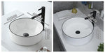 Ceramic Basin  Bathroom Faucet White