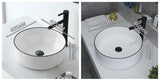 Ceramic Basin  Bathroom Faucet White