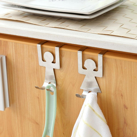 2PCS/Set  Stainless Steel Kitchen Hanger