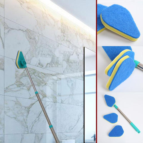 Clean Brush Scrubber Telescoping Mop