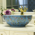 Ceramic Basin With Flower