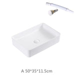 Ceramic Bathroom Sink White  Basin