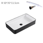 Ceramic Bathroom Sink White  Basin