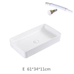 Ceramic Bathroom Sink White  Basin