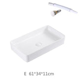 Ceramic Bathroom Sink White  Basin