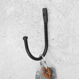 2Pcs Black Iron  Vintage Hanger