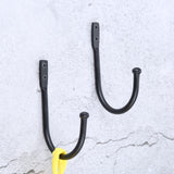 2Pcs Black Iron  Vintage Hanger