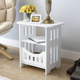 Simple White Bedside Small Table