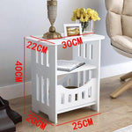 Simple White Bedside Small Table