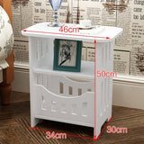 Simple White Bedside Small Table